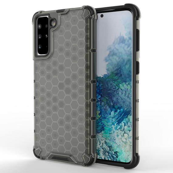 Honeycomb case armored cover with a gel frame for Samsung Galaxy S22 + (S22 Plus) black | Techbox