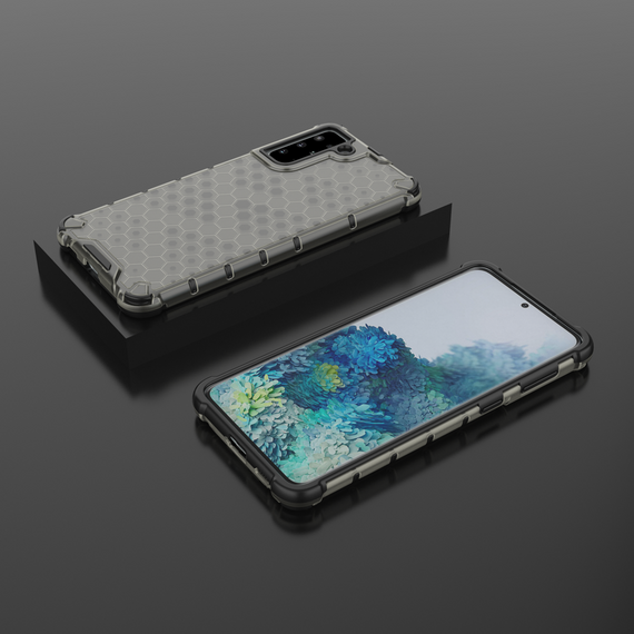 Honeycomb case armored cover with a gel frame for Samsung Galaxy S22 + (S22 Plus) black | Techbox