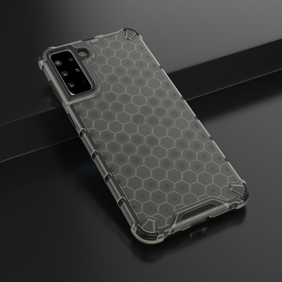 Honeycomb case armored cover with a gel frame for Samsung Galaxy S22 + (S22 Plus) black | Techbox
