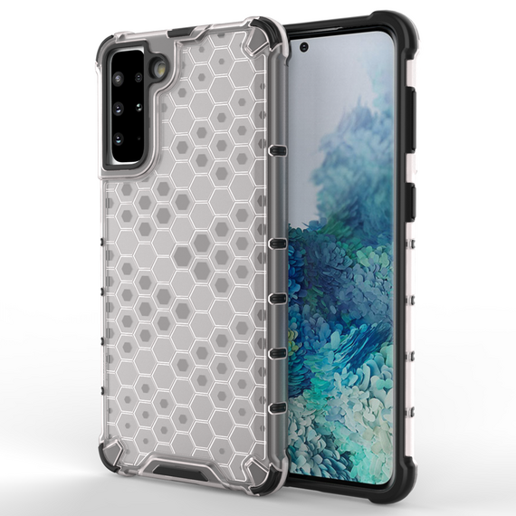 Honeycomb case armored cover with a gel frame for Samsung Galaxy S22 + (S22 Plus) transparent | Techbox