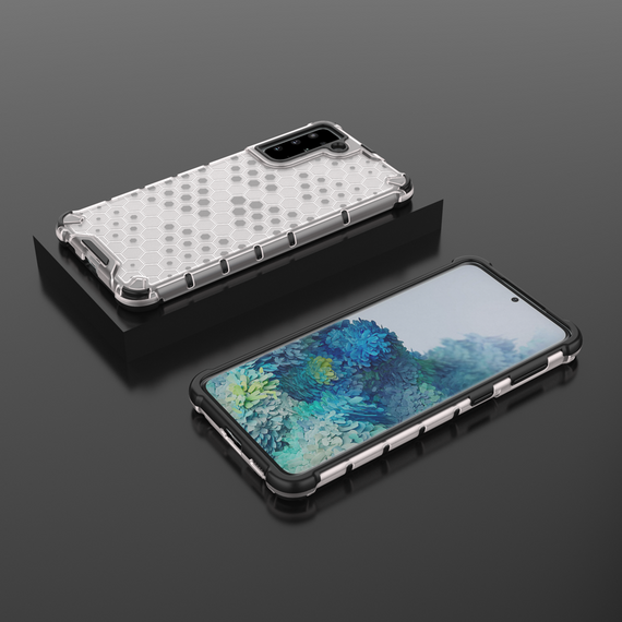 Honeycomb case armored cover with a gel frame for Samsung Galaxy S22 + (S22 Plus) transparent | Techbox