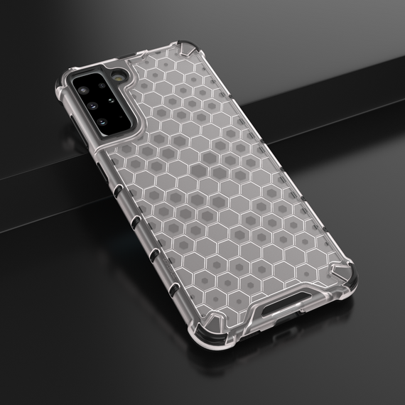 Honeycomb case armored cover with a gel frame for Samsung Galaxy S22 + (S22 Plus) transparent | Techbox