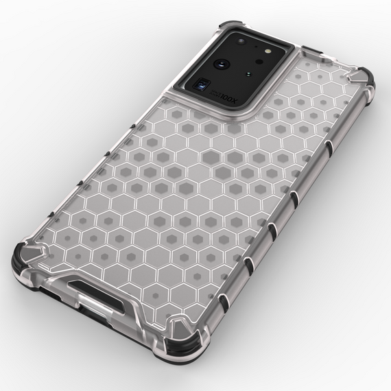 Honeycomb case armored cover with a gel frame for Samsung Galaxy S22 Ultra blue | Techbox