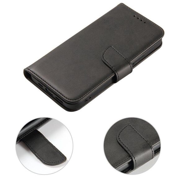 Magnet Case elegant case case cover with a flap and stand function for Motorola Moto G Power 2022 black | Techbox