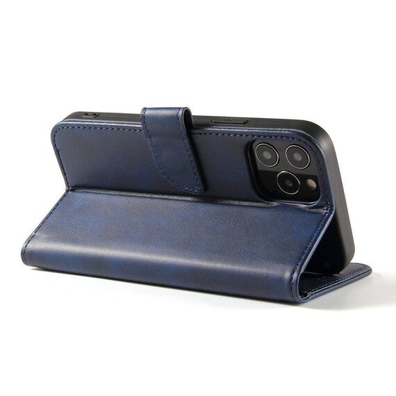 Magnet Case elegant case cover with a flap and stand function for Samsung Galaxy A03s (166.5) blue | Techbox