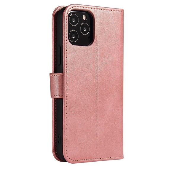Magnet Case elegant case cover with a flap and stand function for Samsung Galaxy A03s (166.5) pink - Samsung Cases - Cases - Techbox