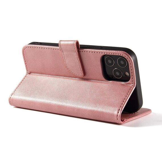 Magnet Case elegant case cover with a flap and stand function for Samsung Galaxy A03s (166.5) pink - Samsung Cases - Cases - Techbox