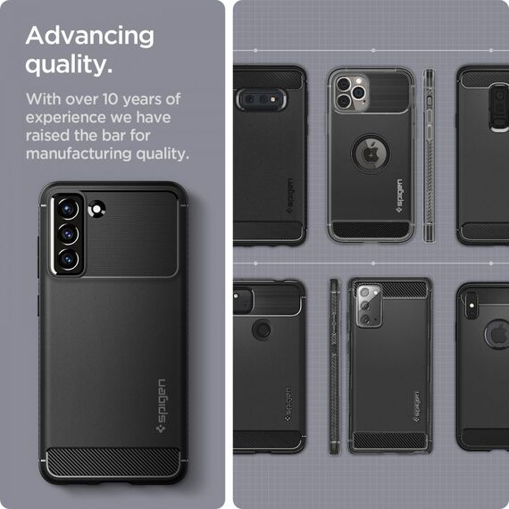 Spigen Rugged Armor Case for Samsung Galaxy S21 FE - Matte Black | Techbox