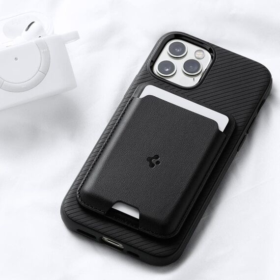 Spigen Valentinus Magnetic Wallet with MagSafe - Black |  Techbox