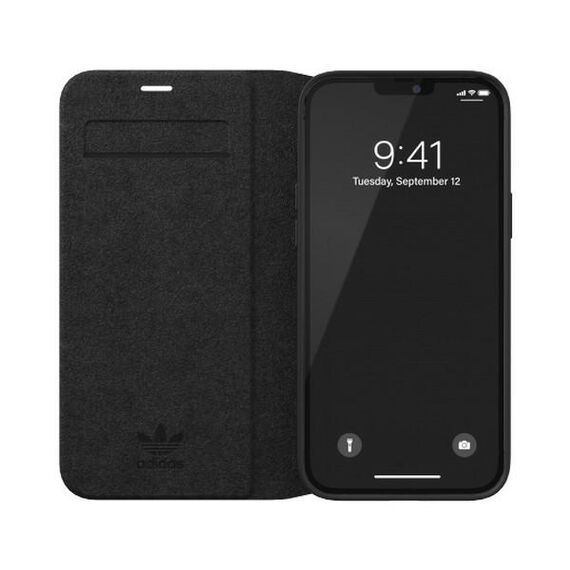 Adidas OR Booklet Case BASIC iPhone 12 Pro Max 6.7 "black and white / black white 42228 - Apple Cases - Cases - Techbox