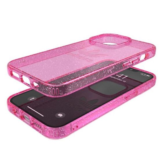 Adidas OR Protective iPhone 13 Pro / 13 6,1" Clear Case Glitter różowy/pink 47121 | Techbox