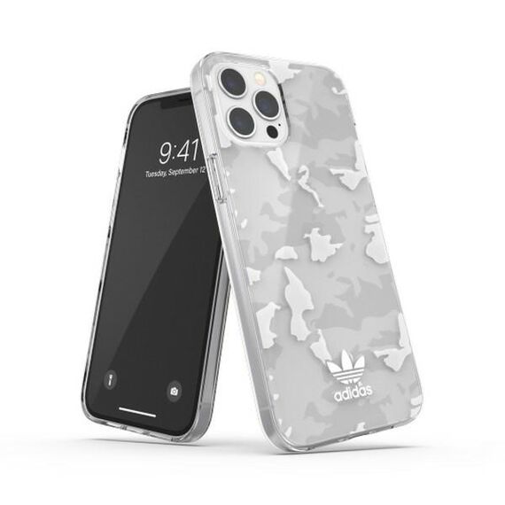 Adidas OR SnapCase Camo iPhone 12 Pro Ma x Clear / White 43706 - Apple Cases - Cases - Techbox