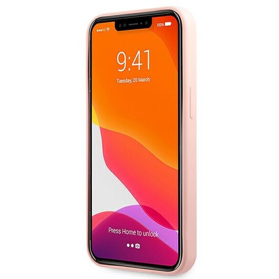 Guess GUHCP13LLS4GWPI iPhone 13 Pro / 13 6.1 pink / pink hard case Silicone 4G Logo | Techbox
