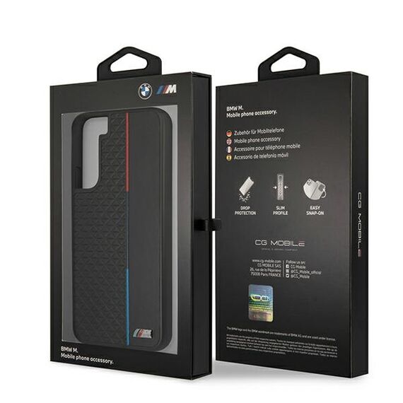 Case BMW BMHCS22MTRTBK S22 + S906 black / black hardcase M Collection Triangles - Samsung Cases - Cases - Techbox
