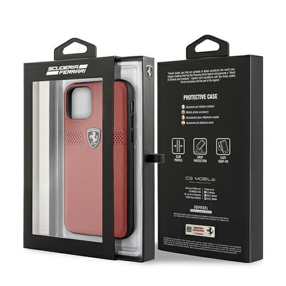 Ferrari FEOBAHCN58RE iPhone 11 Pro 5.8" red/red hardcase Off Track Leather | Techbox
