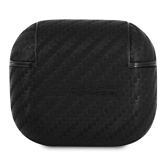 Ferrari FESA3CABK AirPods 3 cover black / black On Track PU Carbon - Smartphone Accessories - Cables & Accessories - Techbox