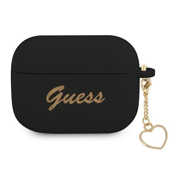Guess GUAPLSCHSK AirPods Pro cover black / black Silicone Charm Collection - Smartphone Accessories - Cables & Accessories - Techbox