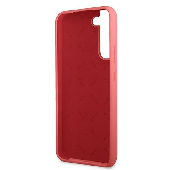 Guess GUHCS22MLSLMGFU S22+ S906 fuchsia/fuchsia hardcase Silicone Script Metal Logo | Techbox