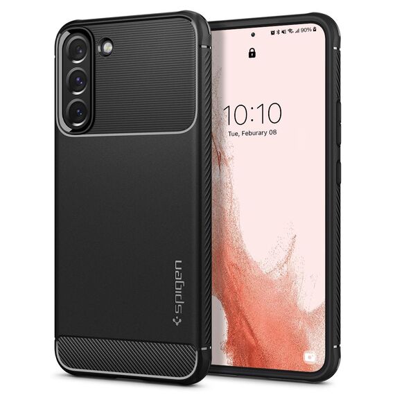 Spigen Rugged Armor Case for Samsung Galaxy S22 - Matte Black | Techbox