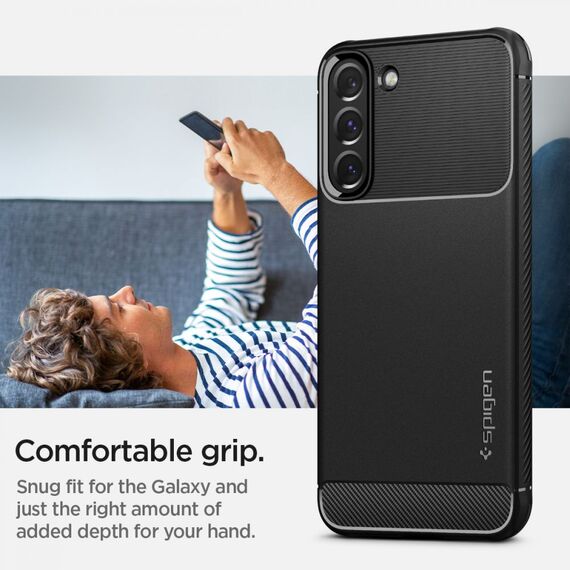 Spigen Rugged Armor Case for Samsung Galaxy S22 - Matte Black | Techbox