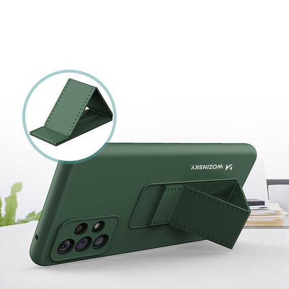 Wozinsky Kickstand Case silicone stand cover for Samsung Galaxy A73 black - Samsung Cases - Cases - Techbox