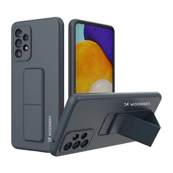 Wozinsky Kickstand Case silicone stand cover for Samsung Galaxy A73 navy blue - Samsung Cases - Cases - Techbox