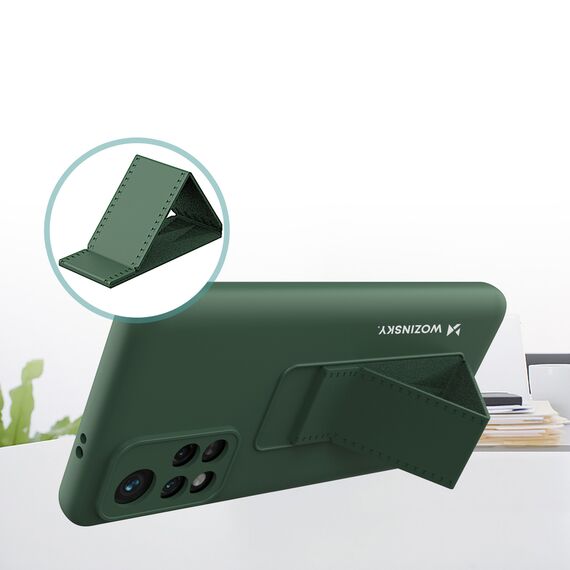 Wozinsky Kickstand Case Silicone Stand Cover for Xiaomi Redmi 10 Black - Xiaomi Cases - Cases - Techbox