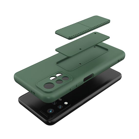 Wozinsky Kickstand Case Silicone Stand Cover for Xiaomi Redmi 10 Black - Xiaomi Cases - Cases - Techbox