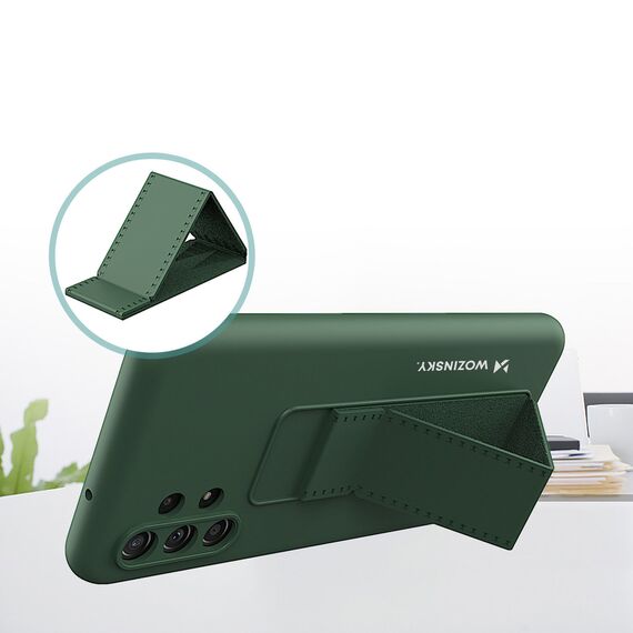 Wozinsky Kickstand Case Silicone Stand Cover for Xiaomi Poco X4 Pro 5G Navy Blue - Xiaomi Cases - Cases - Techbox