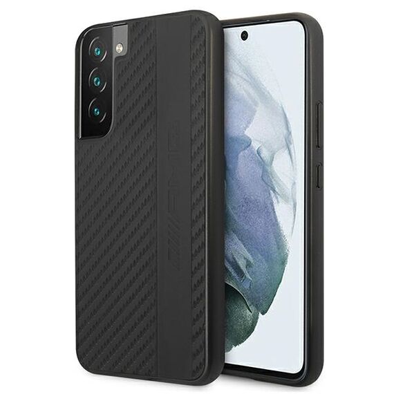 AMG AMHCS22MBLSCA S22+ S906 czarny/black hardcase Carbon Stripe&Embossed | Techbox