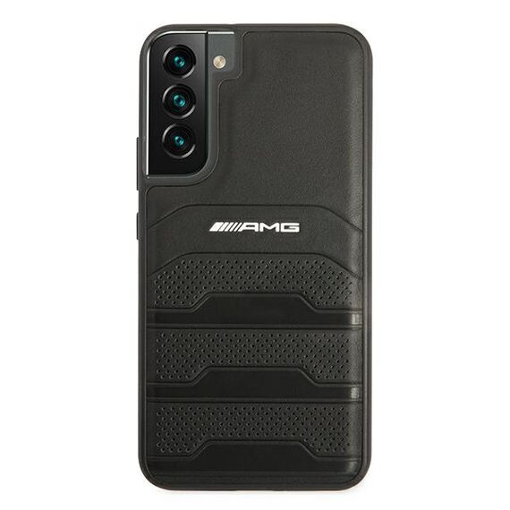 AMG AMHCS22MGSEBK S22+ S906 czarny/black hardcase Leather Debossed Lines | Techbox