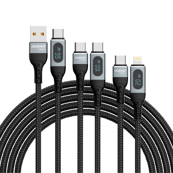 Dudao USB Type C cable - Lightning Fast Charging PD 20W black (L7MaxL) - Cables & Adapters - Cables & Accessories - Techbox