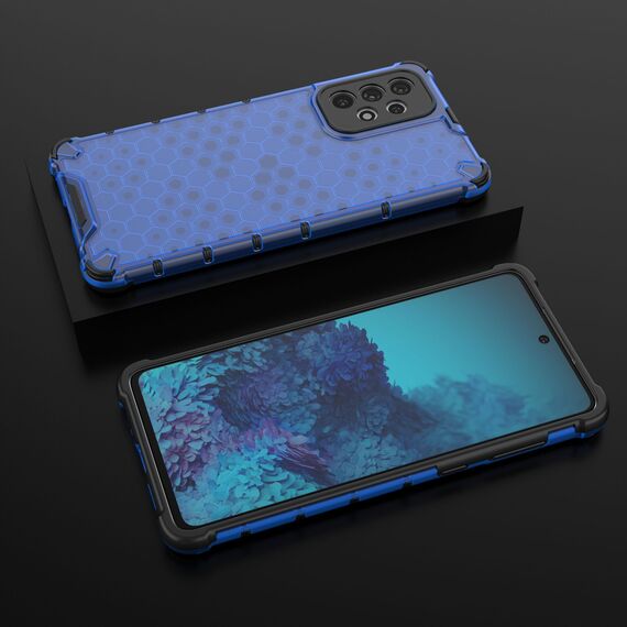 Honeycomb case armored cover with a gel frame for Samsung Galaxy A73 blue | Techbox