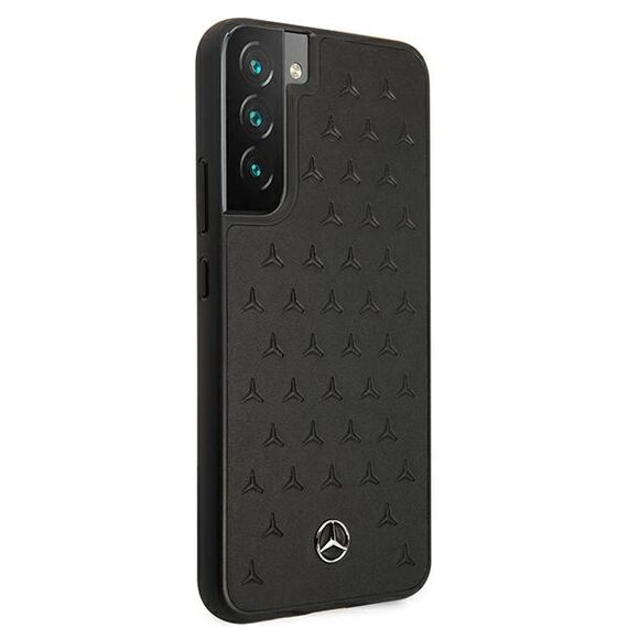Mercedes MEHCS22MPSQBK S22+ S906 czarny/black hardcase Leather Stars Pattern | Techbox