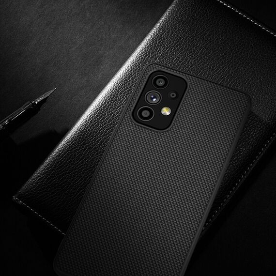 Nillkin Textured Case a durable reinforced case with a gel frame and nylon on the back of Samsung Galaxy A73 black - Samsung Cases - Cases - Techbox