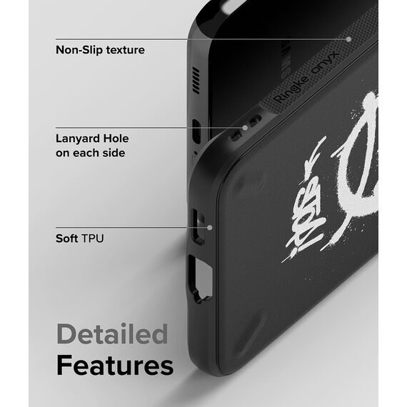 Ringke Onyx Design Durable TPU Cover for Samsung Galaxy S22 + (S22 Plus) black (Graffiti) () - Uncategorized Cases (2) - Cases - Techbox