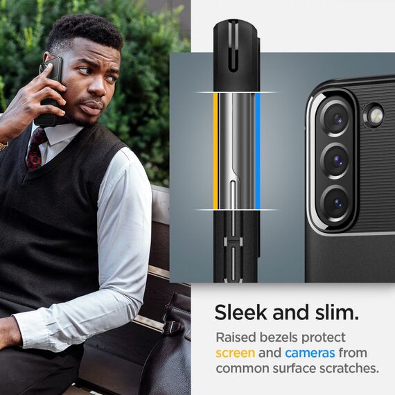 Spigen Rugged Armor Case for Samsung Galaxy S22 - Matte Black | Techbox