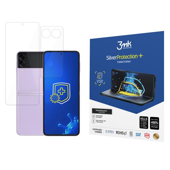 3MK Silver Protect + Sam Z Flip 3 5G Folded Edition Wet Mount Antimicrobial Film - Uncategorized Screen Protection (2) - Screen & Camera Protection - Techbox