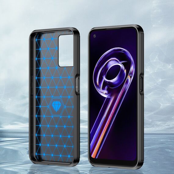 Carbon Case Flexible Cover Realme 9 Pro black - Rest Brands Cases - Cases - Techbox