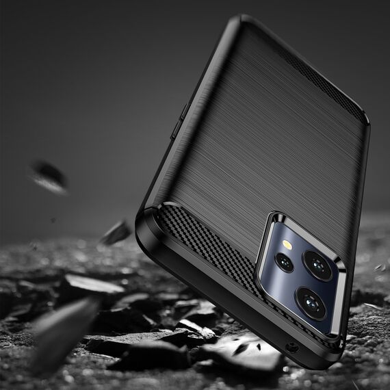 Carbon Case Flexible Cover Realme 9 Pro black - Rest Brands Cases - Cases - Techbox