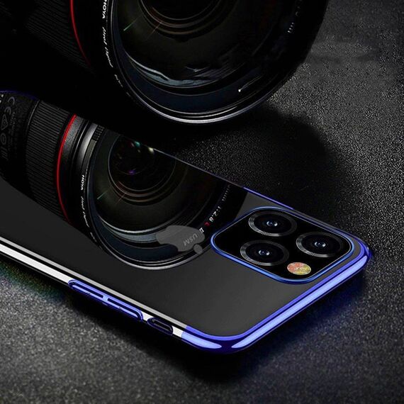 Clear Color case TPU gel cover with a metallic frame for Samsung Galaxy A13 5G red | Techbox