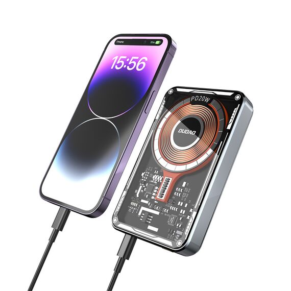Dudao TGK1 power bank with MagSafe wireless charger 20W 10000mAh black (TGK1-black) | Techbox
