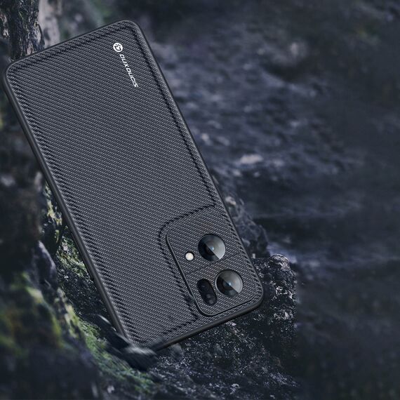 Dux Ducis Fino case cover covered with nylon material Oppo Reno7 Pro 5G black | Techbox