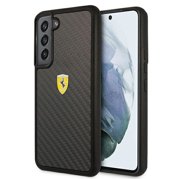 Ferrari FEHCS22SFCAK S22 S901 black / black hardcase On Track Real Carbon - Samsung Cases - Cases - Techbox