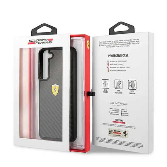 Ferrari FEHCS22SFCAK S22 S901 black / black hardcase On Track Real Carbon - Samsung Cases - Cases - Techbox