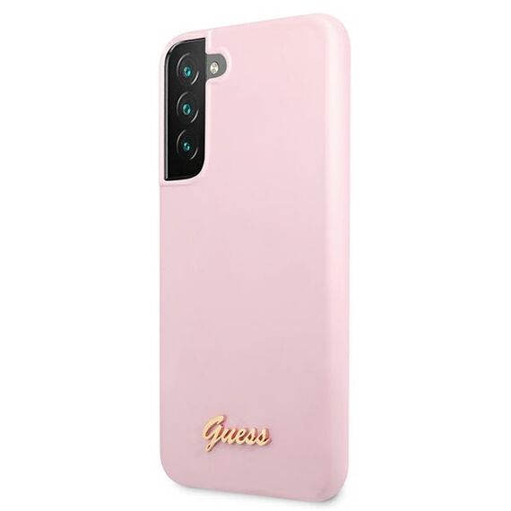 Guess GUHCS22MLSLMGLA S22 + S906 lavender / lavender hardcase Silicone Script Metal Logo - Samsung Cases - Cases - Techbox