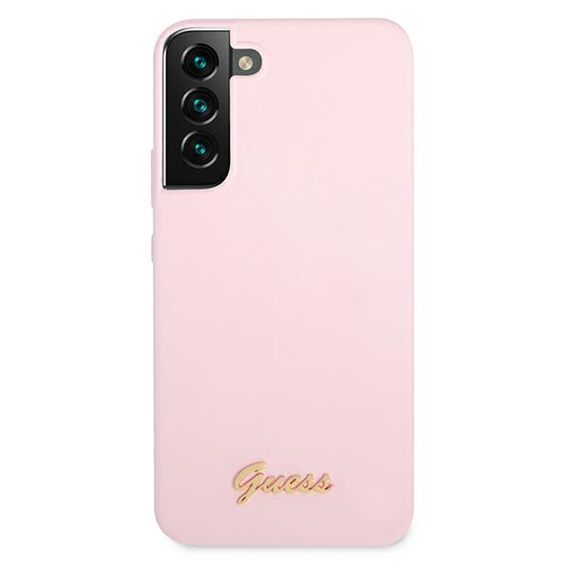 Guess GUHCS22MLSLMGLA S22 + S906 lavender / lavender hardcase Silicone Script Metal Logo - Samsung Cases - Cases - Techbox