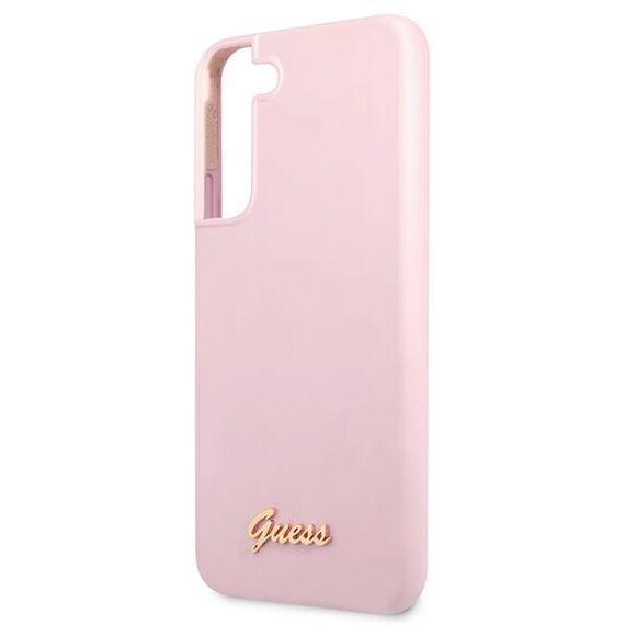 Guess GUHCS22MLSLMGLA S22 + S906 lavender / lavender hardcase Silicone Script Metal Logo - Samsung Cases - Cases - Techbox