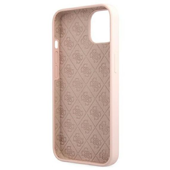 Guess GUHMP13MLSLMGLP iPhone 13 6.1 "light pink / light pink hardcase Silicone Script Gold Logo Magsafe - Apple Cases - Cases - Techbox