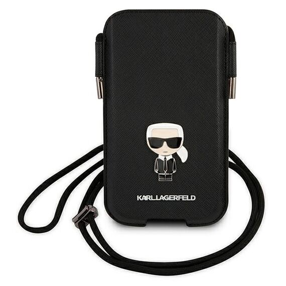 Karl Lagerfeld Handbag KLHCP12LOPHKMK 6.7 "black / black hardcase Saffiano Ikonik Kar`s - Uncategorized Cases (2) - Cases - Techbox